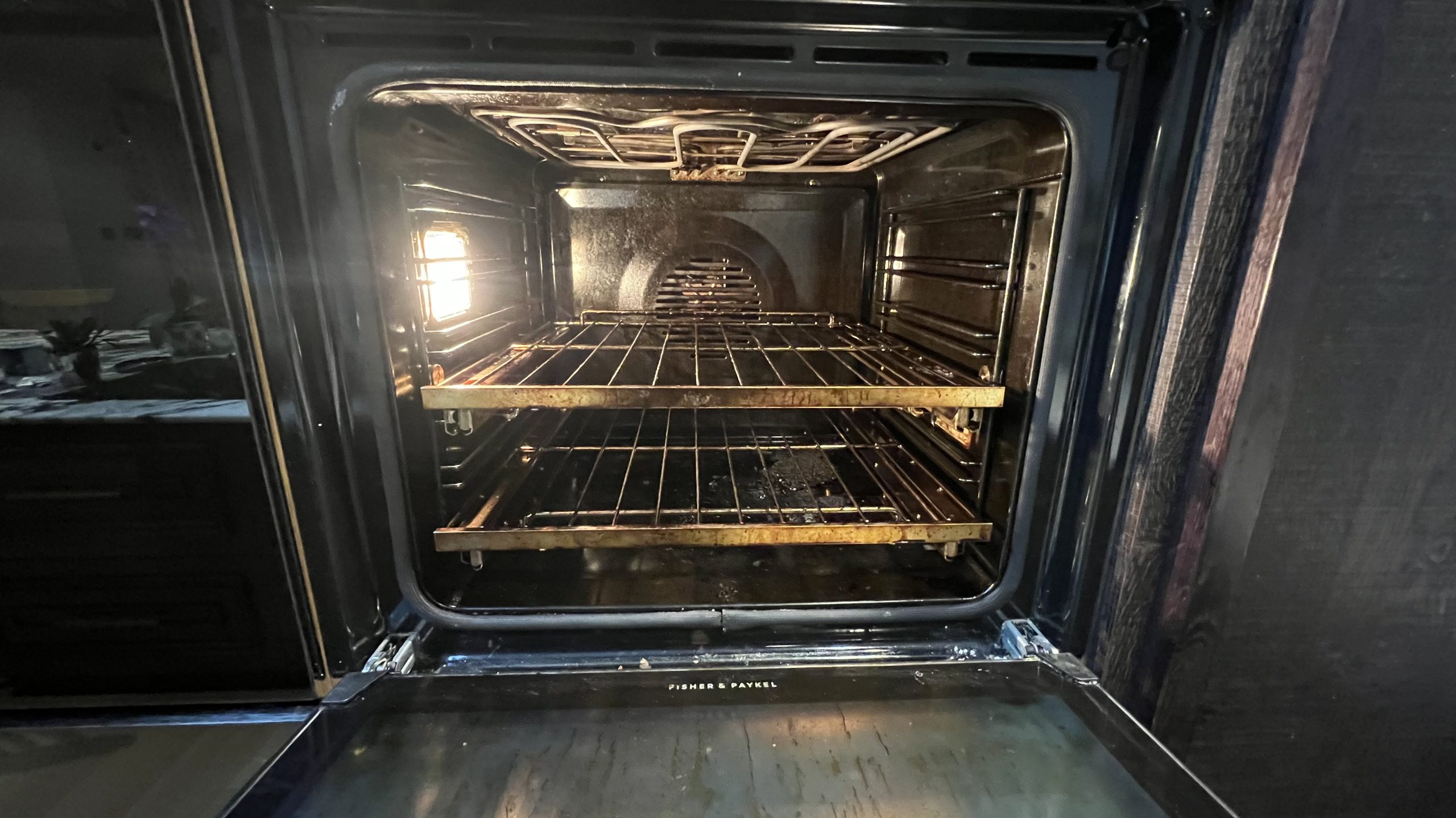 fisher and paykel oven before cleaned by oven cleaning service